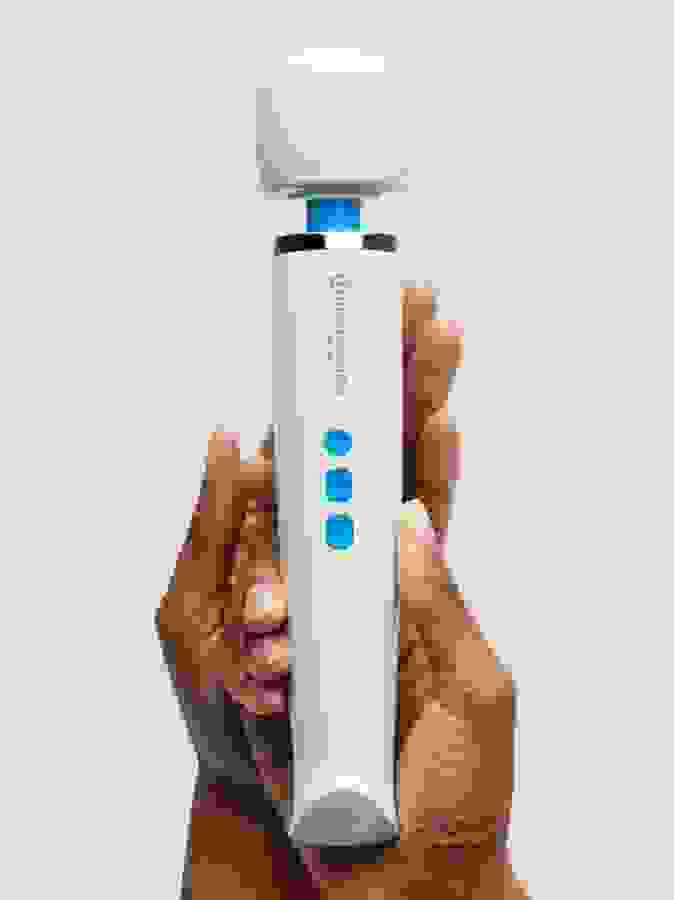 Magic Wand Mini Rechargeable Extra Powerful Cordless Vibrator, White, hi-res